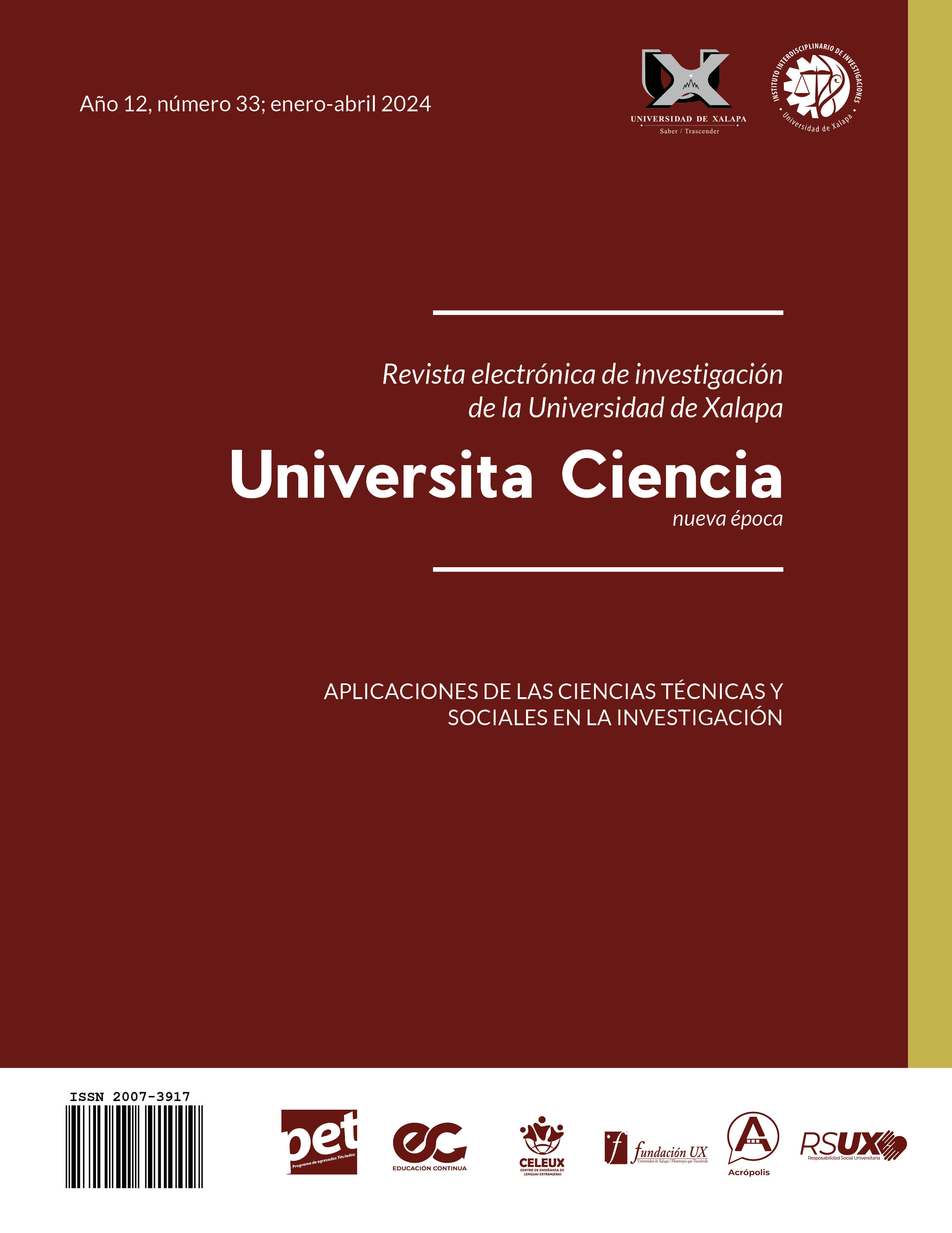 					Ver Vol. 12 Núm. 33 (2024): Aplicaciones de las ciencias técnicas y sociales en la investigación
				