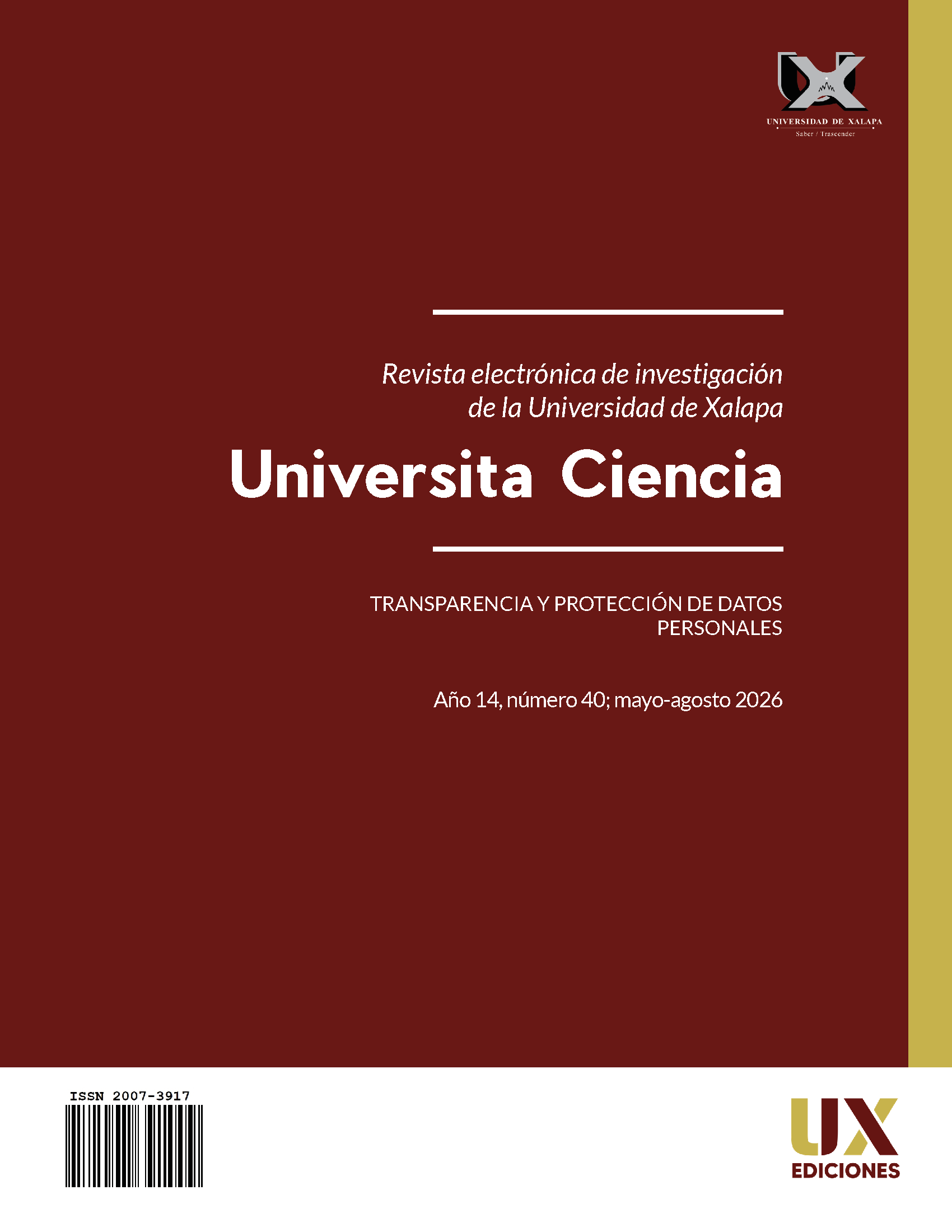 					Ver Vol. 14 Núm. 40 (2026): Transparencia y protección de datos personales
				